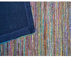 Hand Woven Jute & Silk Rug - Stripe 6001 - Natural/Multi