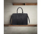 NiceEbag 13.3 Inch Genuine Leather Messenger Bag-Black
