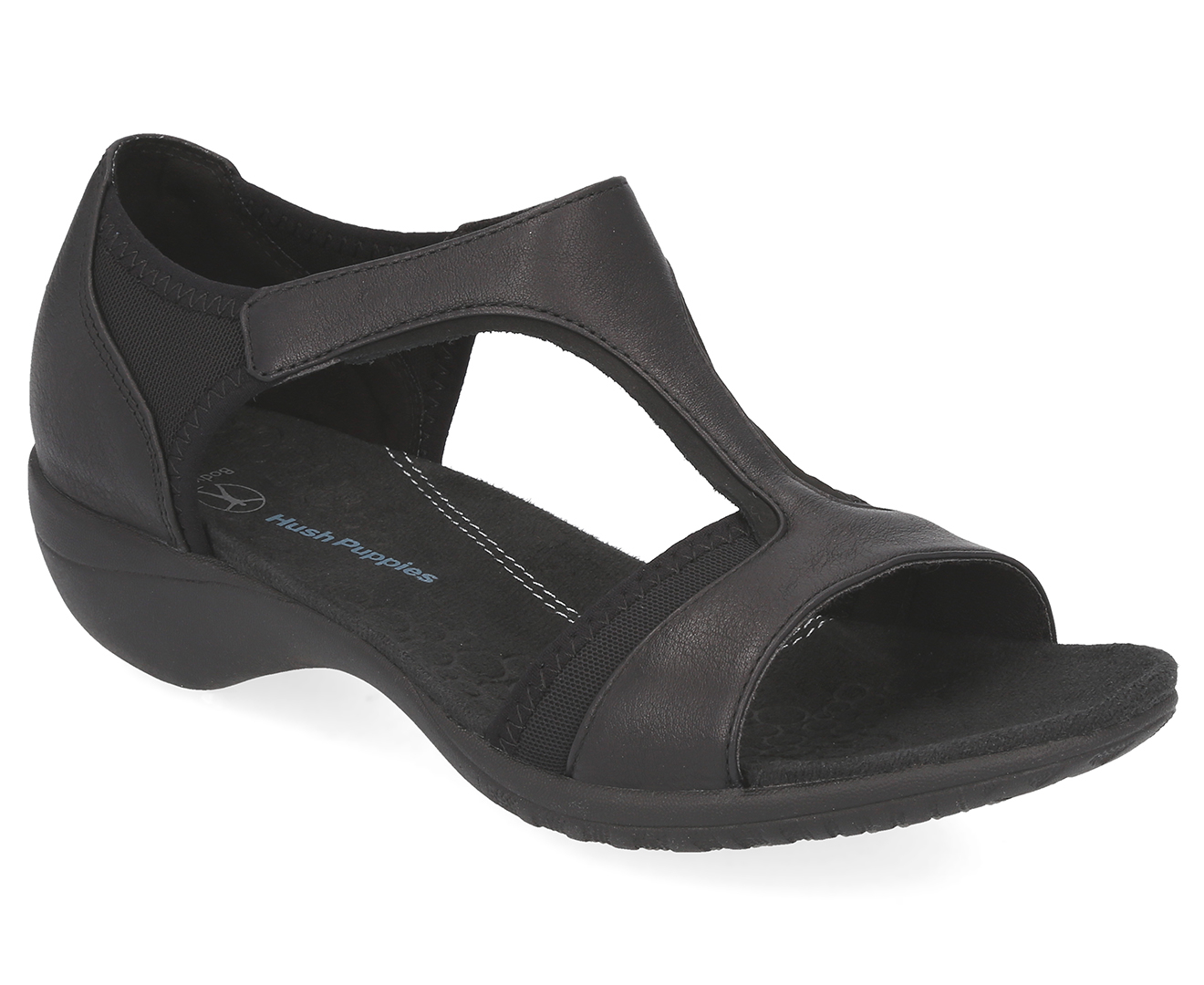 Buy Hush Puppies Textured Black Sandals Online