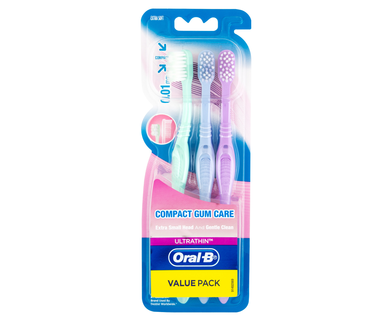 oral b compact gum care toothbrush