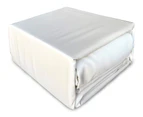 Luxury 400TC Bamboo Cotton Sateen Fitted Sheet Set Ivory Queen , King , Mega Queen , Mega King , Carlifornia King Size Bed