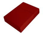 Luxury 400TC Bamboo Cotton Fitted Sheet Set Ketchup Red Queen , King , Deep Wall 50cm Super Queen , Deep Wall 50cm Super King Size Bed