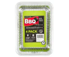 2 x Lemon & Lime BBQ Foil Containers w/ Plastic Lids 4pk