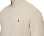 Polo Ralph Lauren Men's Half Zip Sweater - Taupe