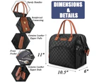 LOKASS Women's Lunch Bag-Prismatic black