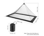 Lixada Ultralight Mosquito Net Outdoor Insect Mesh Guard Tent - Black