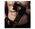 FITTERGEAR Climacool Gym Gloves with Wrist Wrap Black - Large