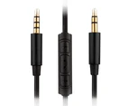 [REYTID] Replacement Audio Cable w/ Volume Control for V-MODA CROSSFADE M-100 M-80 & LP2 Headphones - Gold Plated - Black
