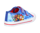Leomil Boys Paw Patrol Low Lightweight Casual Plimsoll Shoes - Red/Blue