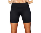 LaSculpte Women's Tummy Control Slimming Fitness Athletic Workout Running Training Compression Sports Short - Black