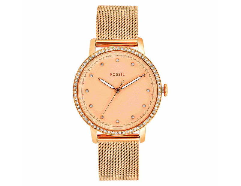 Fossil Women's 34mm Neely Stainless Steel Watch - Rose Gold 