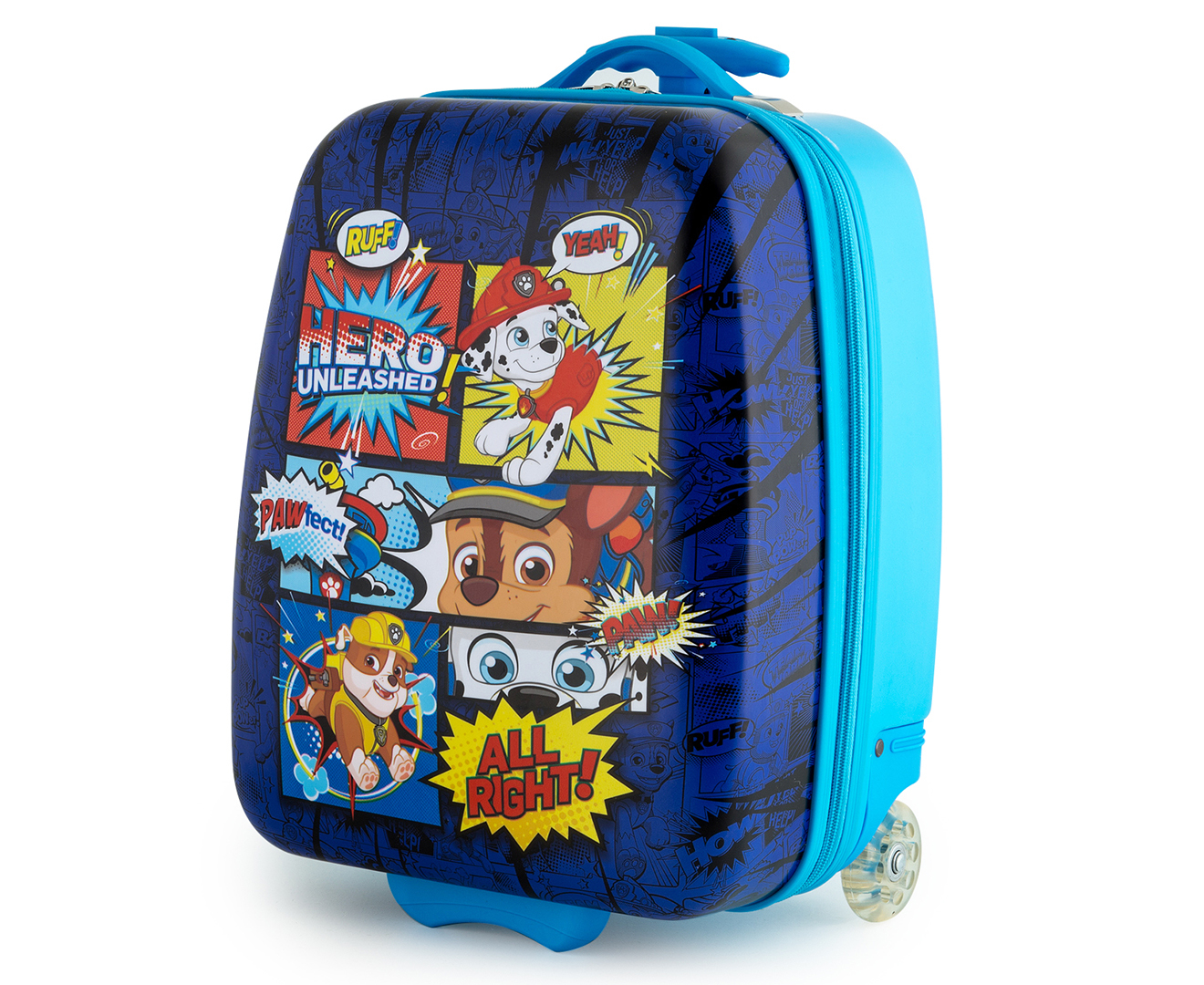 paw patrol scootin suitcase