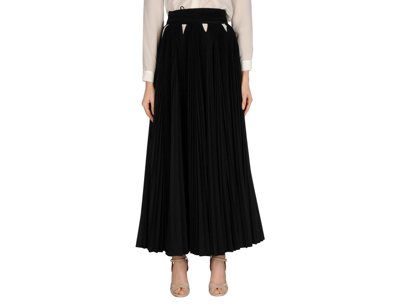 Givenchy Women's Pleated Long Skirt - Black