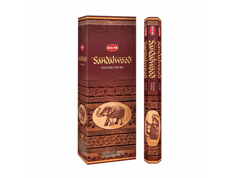[HEM Sandalwood] 2x 20 Incense Sticks HEM Hex Meditation Aroma Fragrance