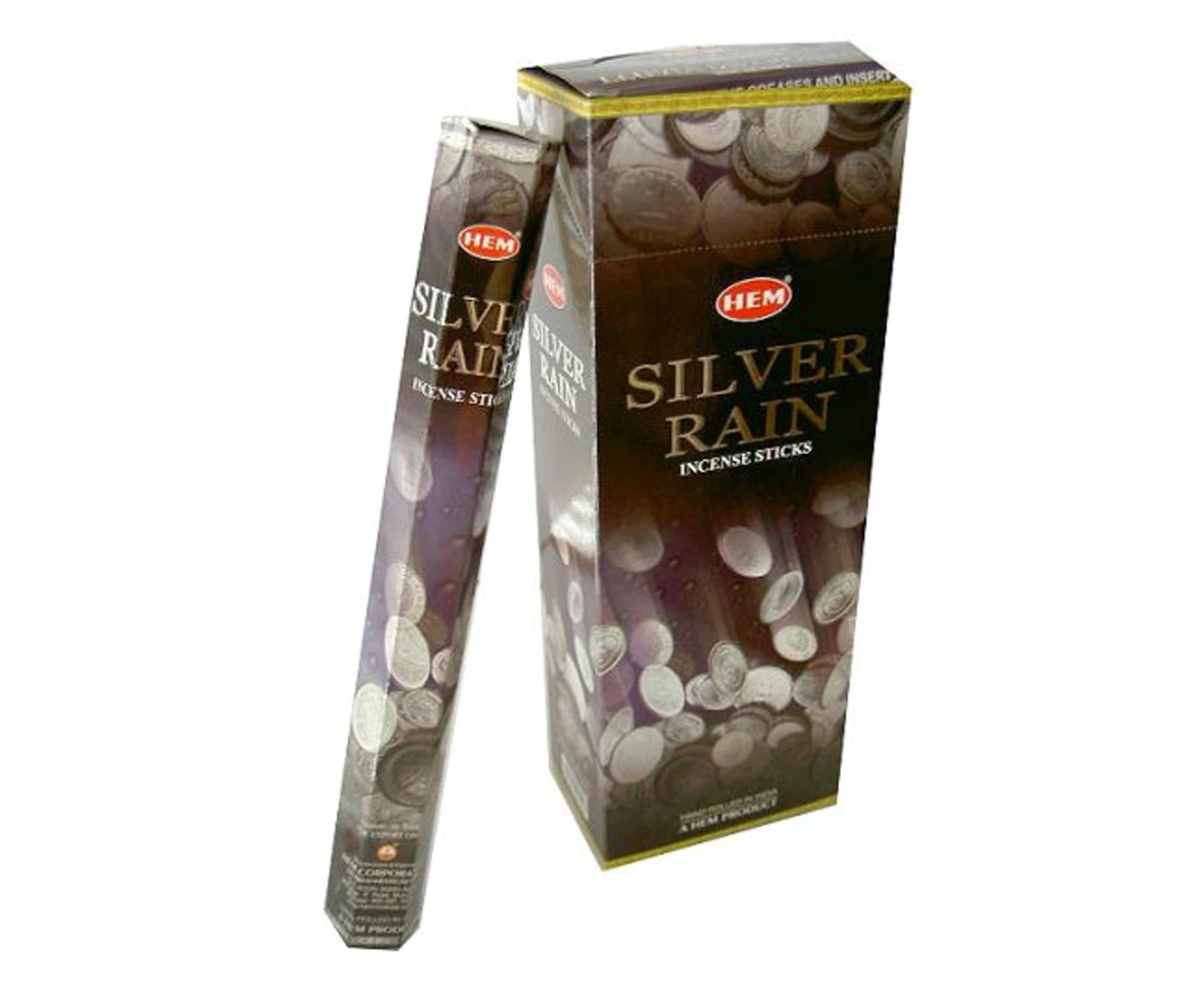 [HEM Silver Rain] 2x 20 Incense Sticks HEM Hex Meditation Aroma Fragrance