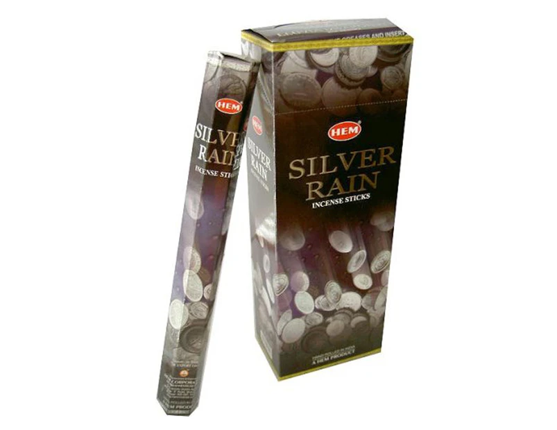 [HEM Silver Rain] 2x 20 Incense Sticks HEM Hex Meditation Aroma Fragrance