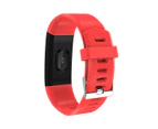 Catzon 115Plus Fitness Tracker HR Heart Rate Monitor Waterproof Smart Fitness Band Step Counter Calorie Pedometer-Red