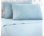Luxury 400TC Bamboo Cotton Sateen Fitted Sheet Set Ice Blue Queen , King , Mega Queen , Mega King , Carlifornia King Size Bed