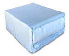 Luxury 400TC Bamboo Cotton Sateen Fitted Sheet Set Ice Blue Queen , King , Mega Queen , Mega King , Carlifornia King Size Bed