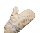 Kitchen Heat Resistan Oven Gloves － khaki (Size:33cm x 18cm)