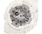 Casio Baby-G Women's 45mm BA110-7A3 Resin Watch - White/Steel