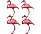 Eyelet Outlet Shape Brads 12/Pkg-Flamingo