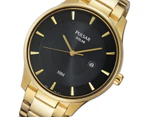 Pulsar Solar Powered Gold Stainless Steel Men's Watch -  PX3102X