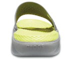 Crocs Mens LiteRide Slide - Slate Grey/Light Grey