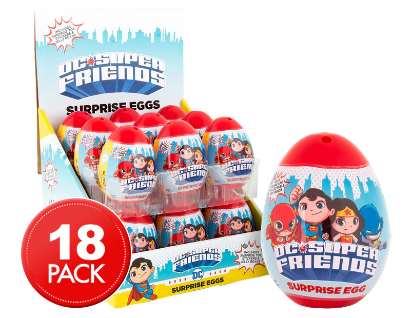 18 x DC Super Friends Surprise Eggs 10g