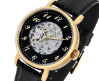 Earnshaw Men's 42mm Precisto Grand Legacy Leather Watch - Black/Gold