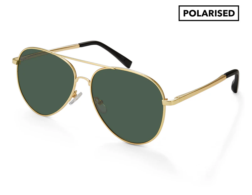Winstonne Men's Lamar Polarised Sunglasses - Gold/Green