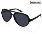 Winstonne Men's Jovanni Polarised Sunglasses - Black/Black