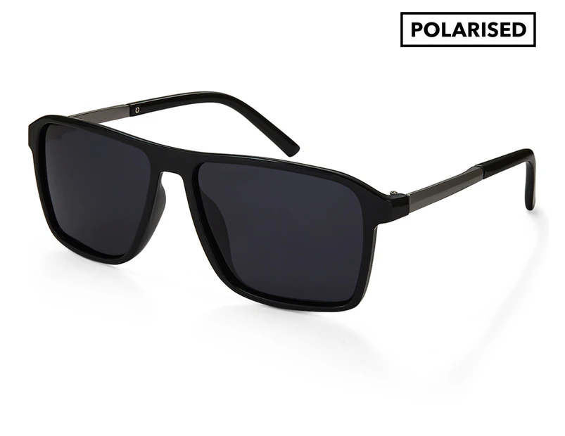 Winstonne Men's Benton Polarised Sunglasses - Black/Black