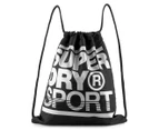 Superdry 9.2L Drawstring Bag - Black/Black