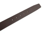 Calvin Klein Men's Reversible Flat Strap Leather Belt - Brown/Black