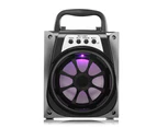 MS-133BT Portable Bluetooth Speaker with LED Lights 4 inch Driver Unit-Black