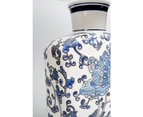 Lolly Ceramic Chinese Table Lamp  - Blue and White Procelain