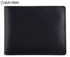 Calvin Klein Passcase Bifold Leather Wallet - Navy
