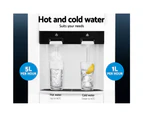 Devanti 22L Water Cooler Dispenser Filter Purifier Hot Cold Dual Tap Bench Top