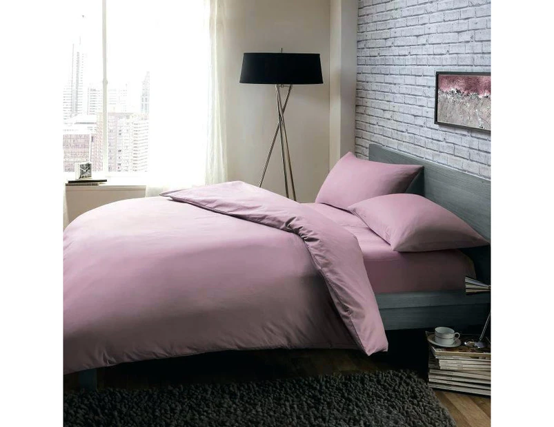 Luxury 400TC Bamboo Cotton Sateen Fitted Sheet Set Rose Pink  Queen , King , Mega Queen , Mega King , Carlifornia King Size Bed