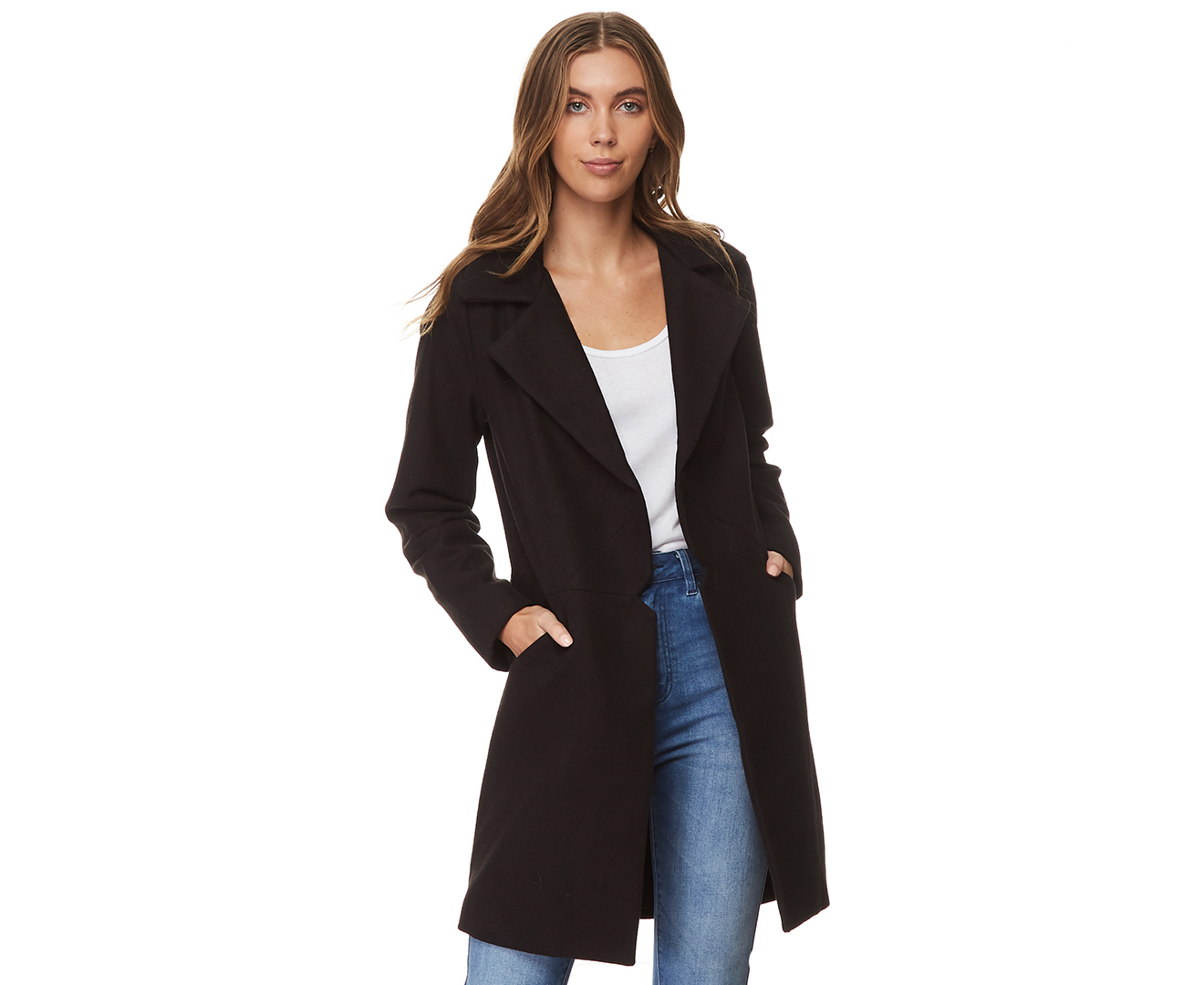 All About Eve Women's Bermuda Coat - Black | Catch.co.nz