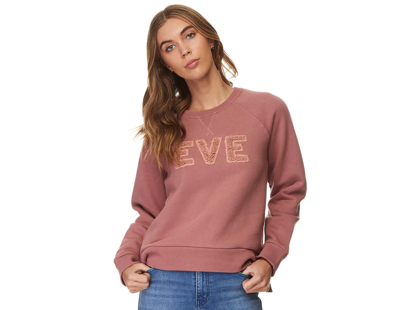 All About Eve Women's Alannah Fleece Crew Neck Sweatshirt - Dusty Rose