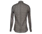 Dolce & Gabbana Men's Striped Shirt - Grey