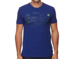 Superdry Men's Real Logo 1st Tee - Lay Up Blue