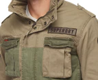 Superdry Men's Rookie Mixed Military Jacket - Deepest Army