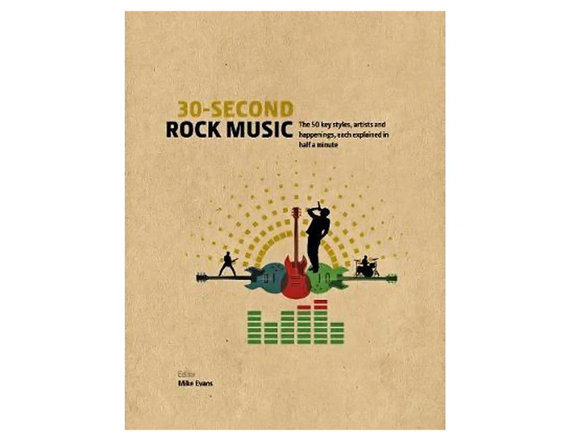 30-Second Rock Music Hardcover Book by Mike Evans