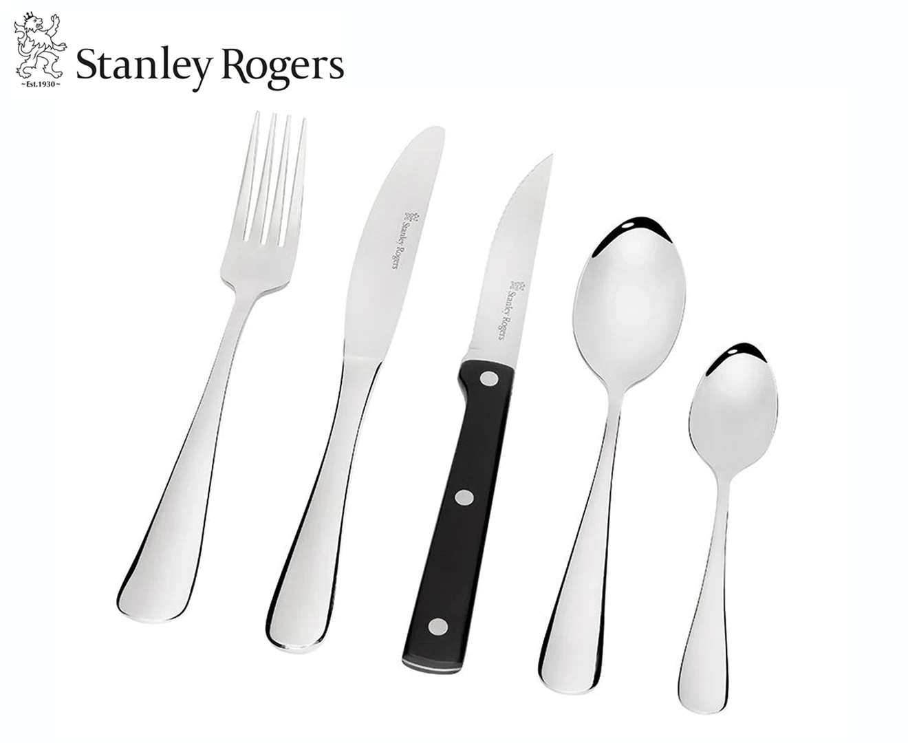 Stanley Rogers 40-Piece Hampstead Cutlery Set w/ Steak Knives