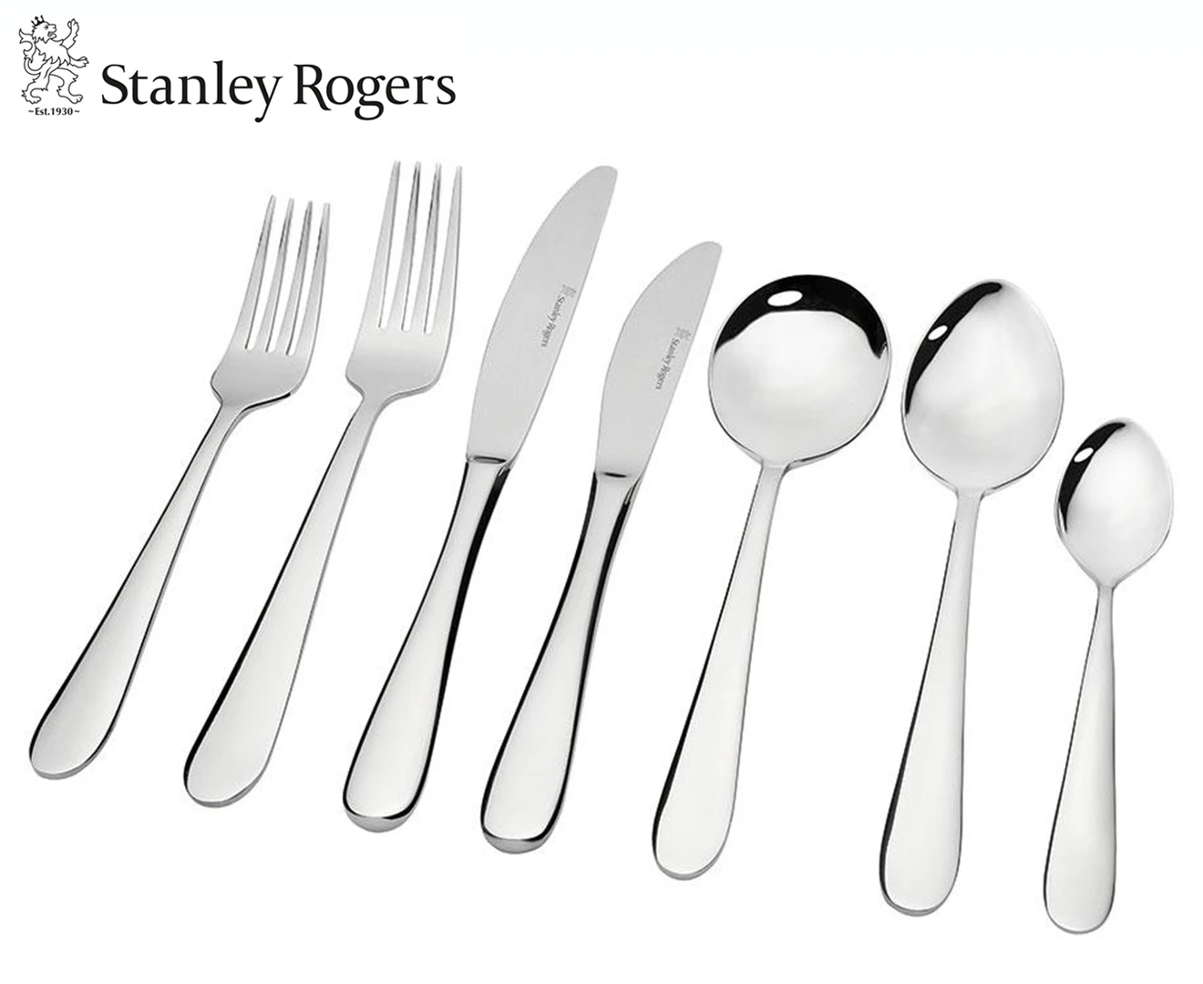 Stanley Rogers 84-Piece Albany Cutlery Set