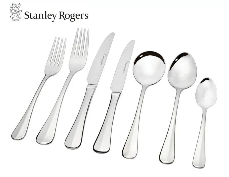 42pc Stanley Rogers Baguette Stainless Steel Cutlery Family Dinner Party Set