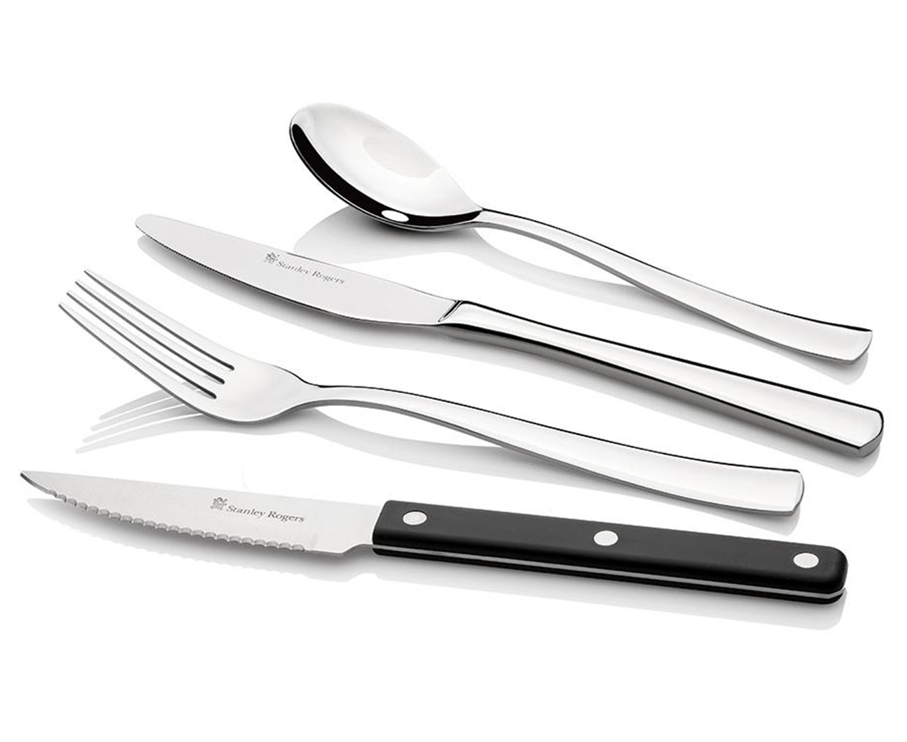 Stanley Rogers Madrid 40-Piece Cutlery Set w/ Steak Knives - Silver